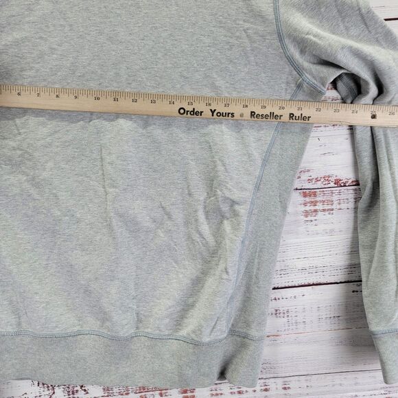Lululemon Men’s Size L All Town Crew Long Sleeve Heather Gray Crewneck Casual - Picture 4 of 6